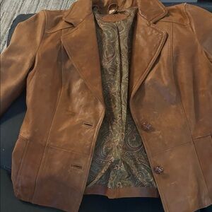 Wilson Tan Leather Women's Jacket